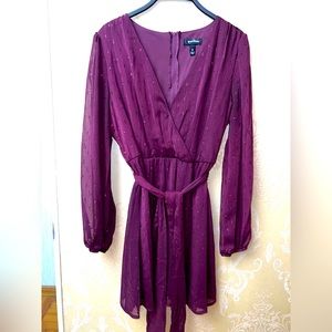 Purple Chiffon Dress